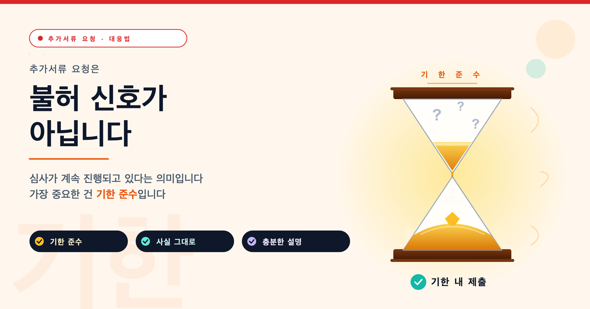 일본 비자 심사 중 추가서류 요청 대응법