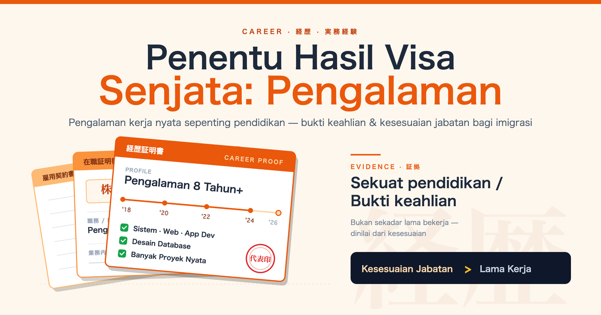 Mengapa Pengalaman Kerja Penting dalam Pengajuan Visa Jepang