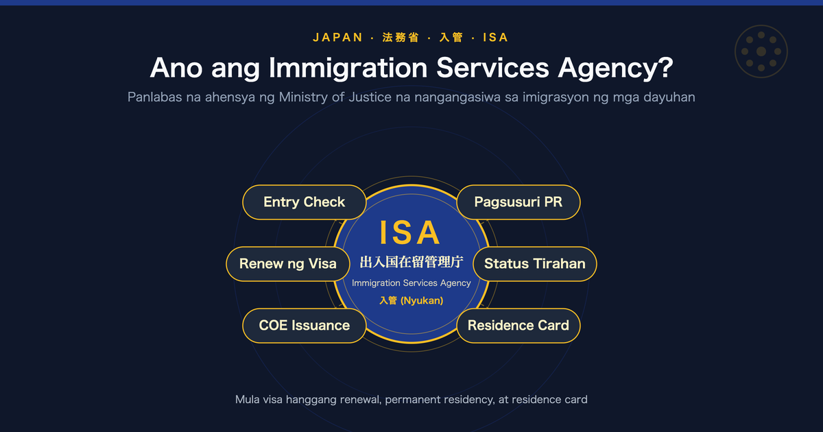 Ano ang Immigration Services Agency of Japan (Nyukan)?