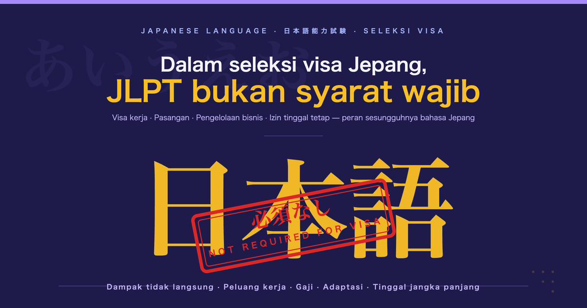 Pengaruh Kemampuan Bahasa Jepang dalam Pengajuan Visa Jepang