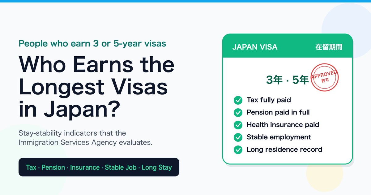 Who Gets a Longer Period of Stay in Japan? Key Traits That Matter