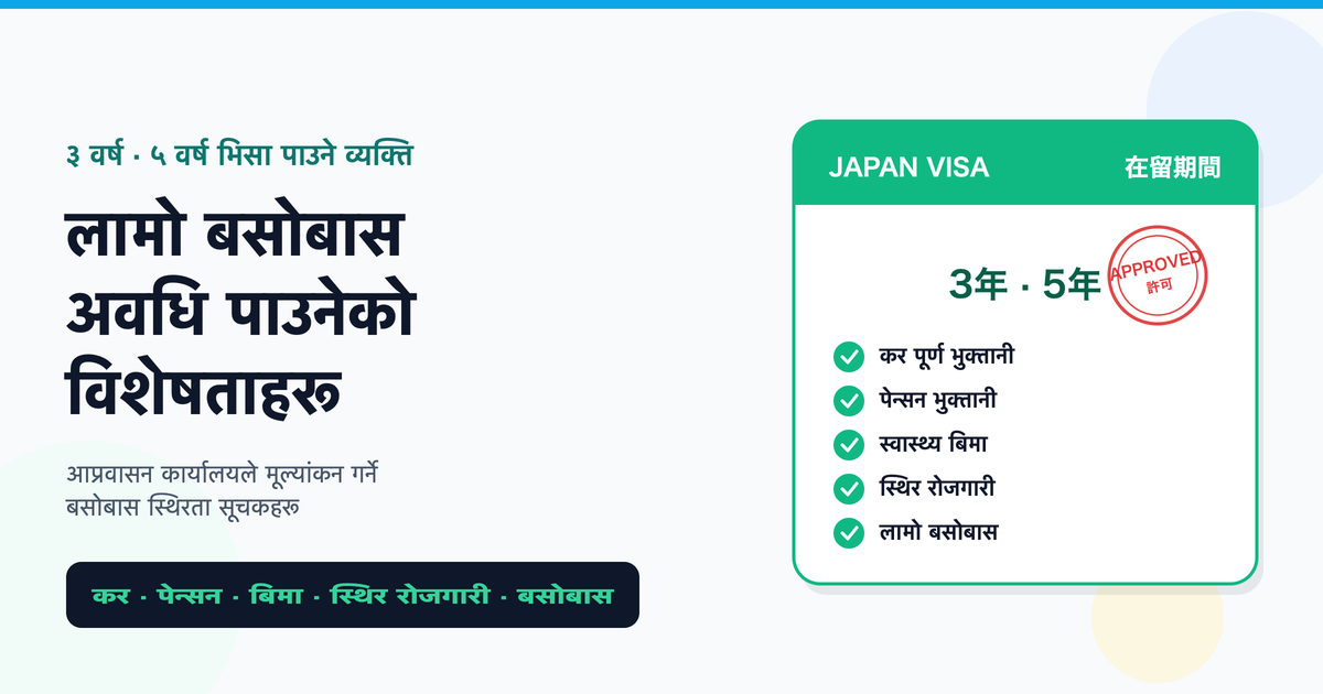 बसोबास अवधि लामो आउने मानिसहरूका विशेषताहरू