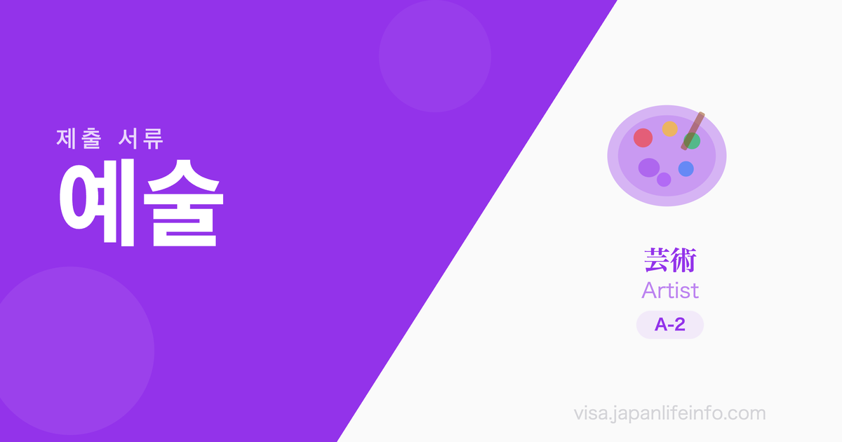 예술 - 제출 서류