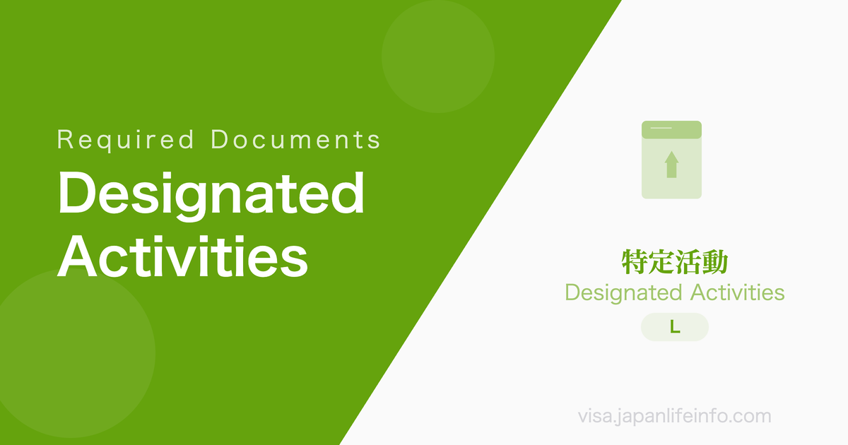 Designated Activities - Required Documents