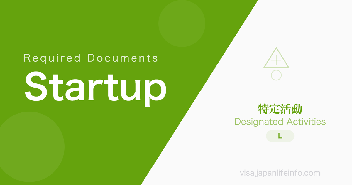 Designated Activities (Continued Job Seeking for Graduates of Japanese Universities) - Required Documents