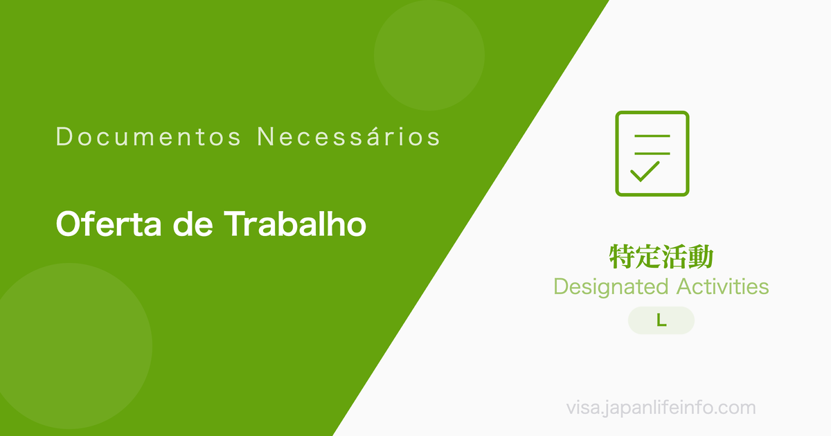 Atividades Designadas (Permanência de Estudantes com Oferta de Emprego) - Documentos Necessários