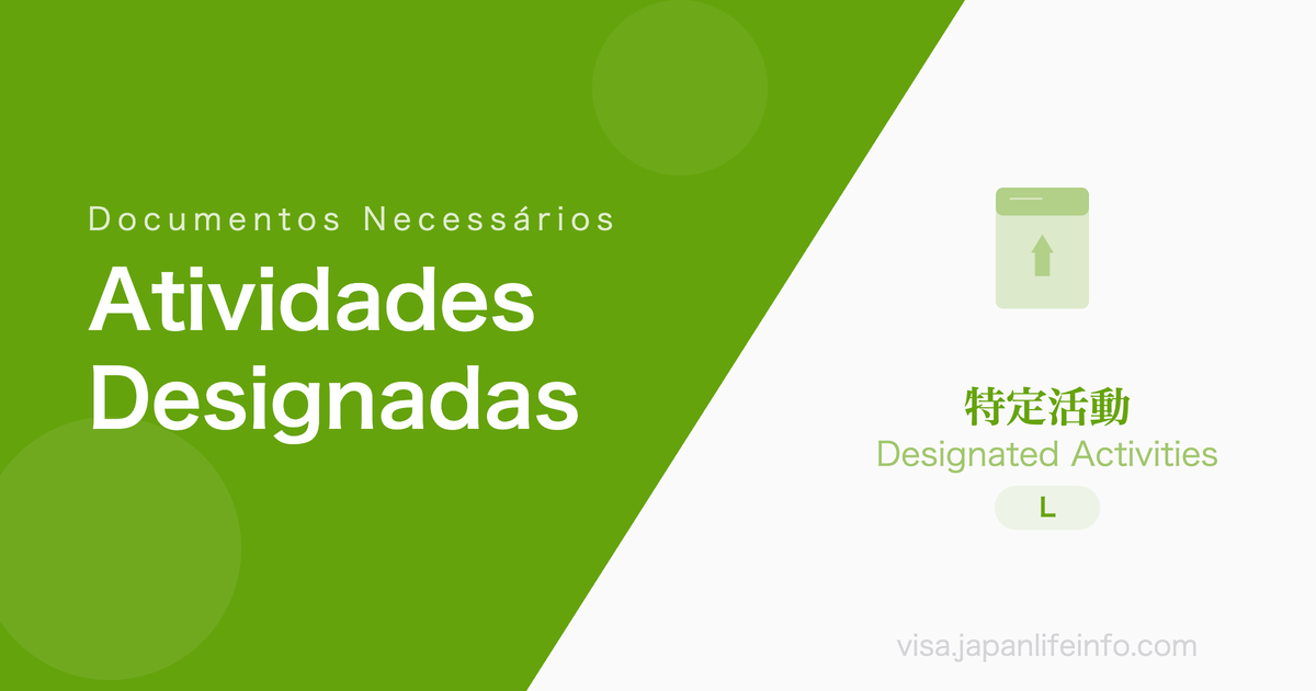 Atividades Designadas - Documentos Necessários