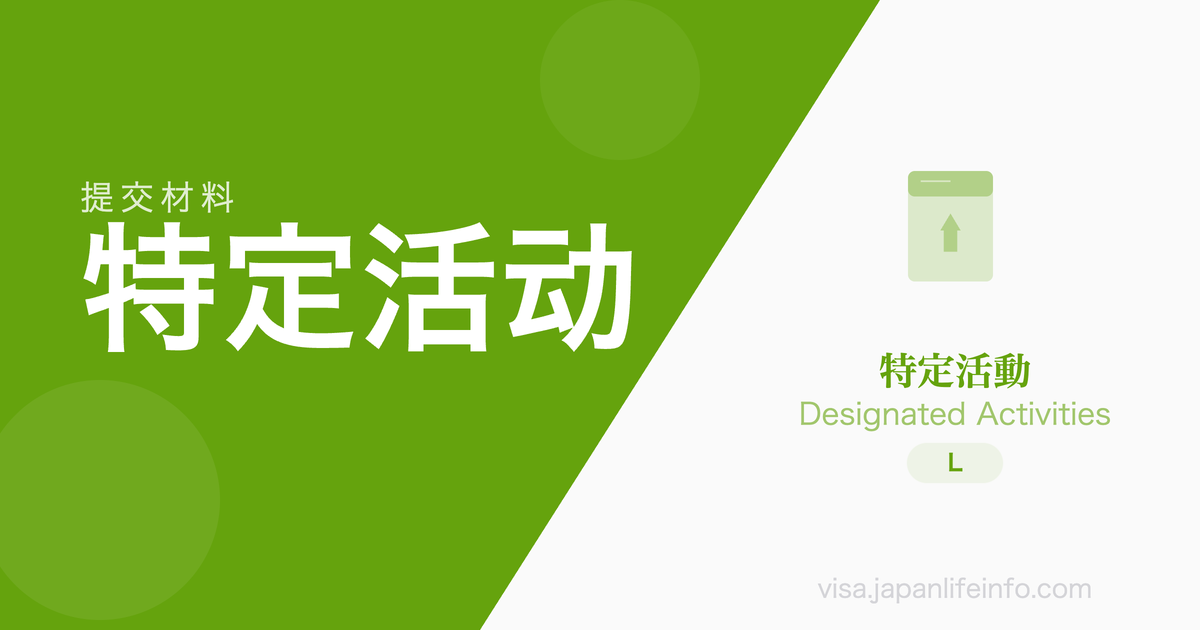 特定活动 - 提交材料