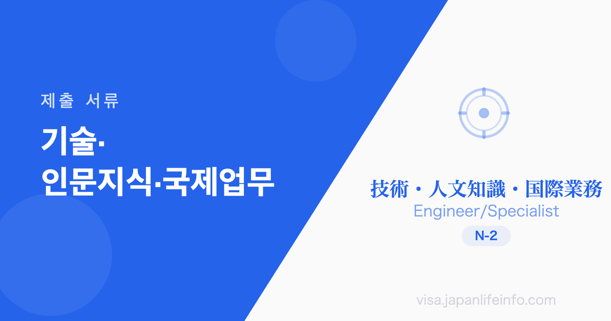 기술·인문지식·국제업무 - 제출 서류