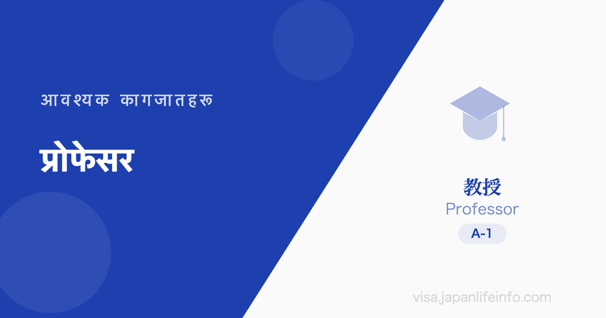 प्रोफेसर - आवश्यक कागजातहरू