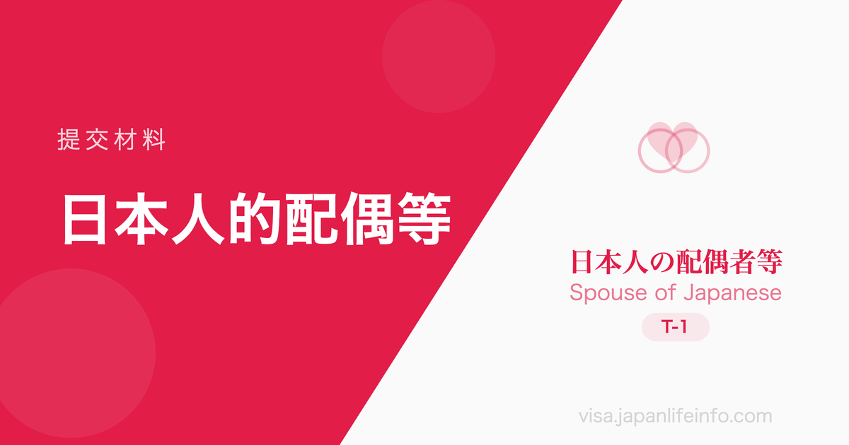 日本人的配偶等 - 提交材料