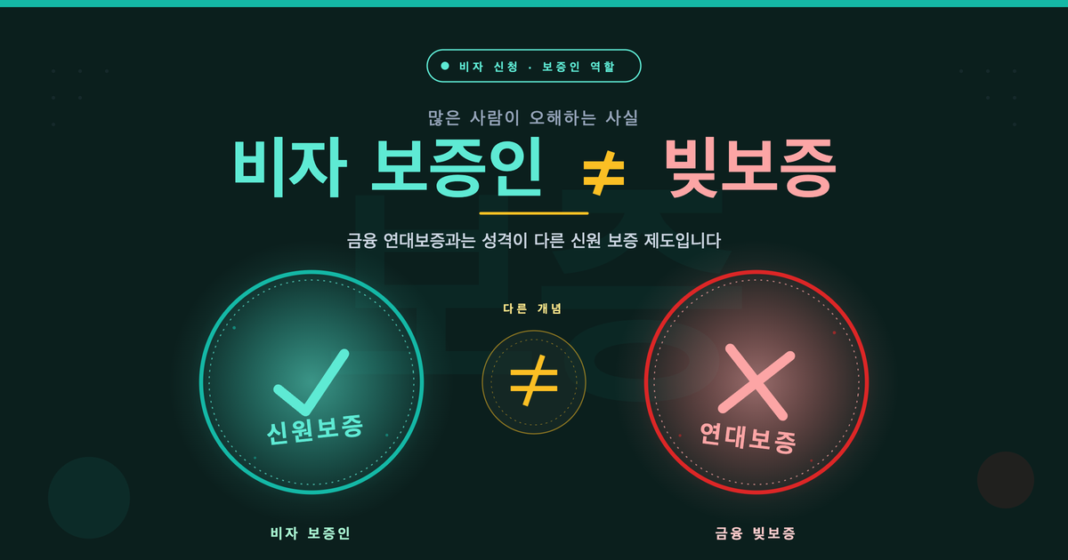 일본 비자 신청 시 보증인 역할