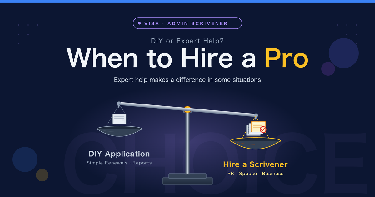 When to Hire an Administrative Scrivener for Your Japan Visa Application