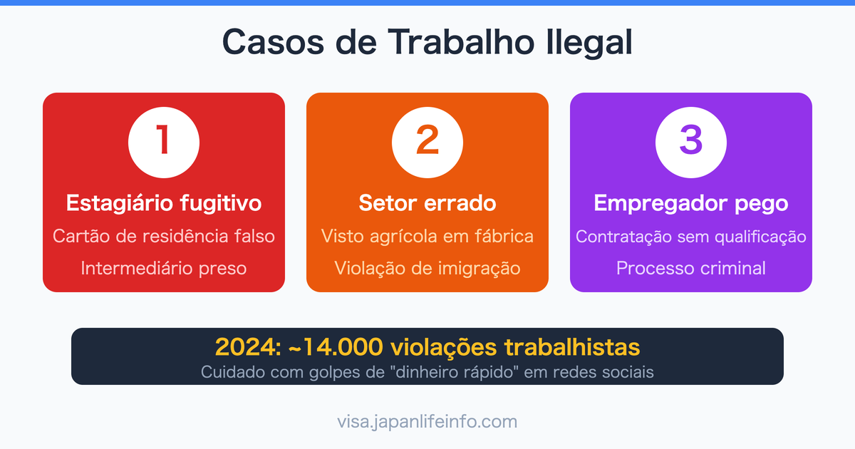 Casos Reais de Detecao de Trabalho Ilegal no Japao