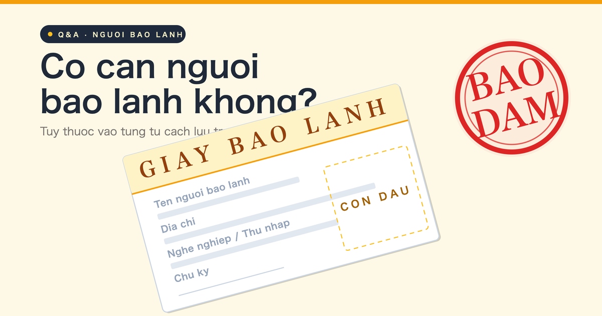 Khi xin visa Nhat Ban, co can nguoi bao lanh khong?